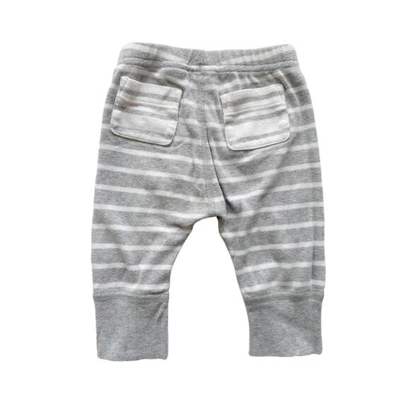 Hanna Andersson Gray Stripe Wiggle Set Size 0-3m - Picture 6 of 9